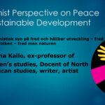A feminist view of peace and sustainable development