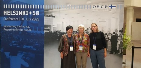 CSP WG members: Tolekan Ismailova, Kirgisztan, Heidi Meinzolt, Germany, Cornelia Koller Austria